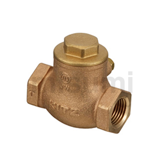 青銅制JIS標準10K蝶形單向閥擰入型