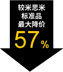 較米思米標(biāo)準(zhǔn)品最大降價(jià)57%