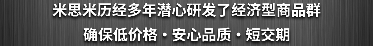 米思米歷經(jīng)多年潛心研發(fā)了經(jīng)濟(jì)型商品群 確保低價(jià)格 ? 安心品質(zhì) ? 短交期