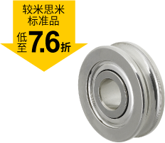 經(jīng)濟(jì)型 不銹鋼帶槽軸承 V型槽形