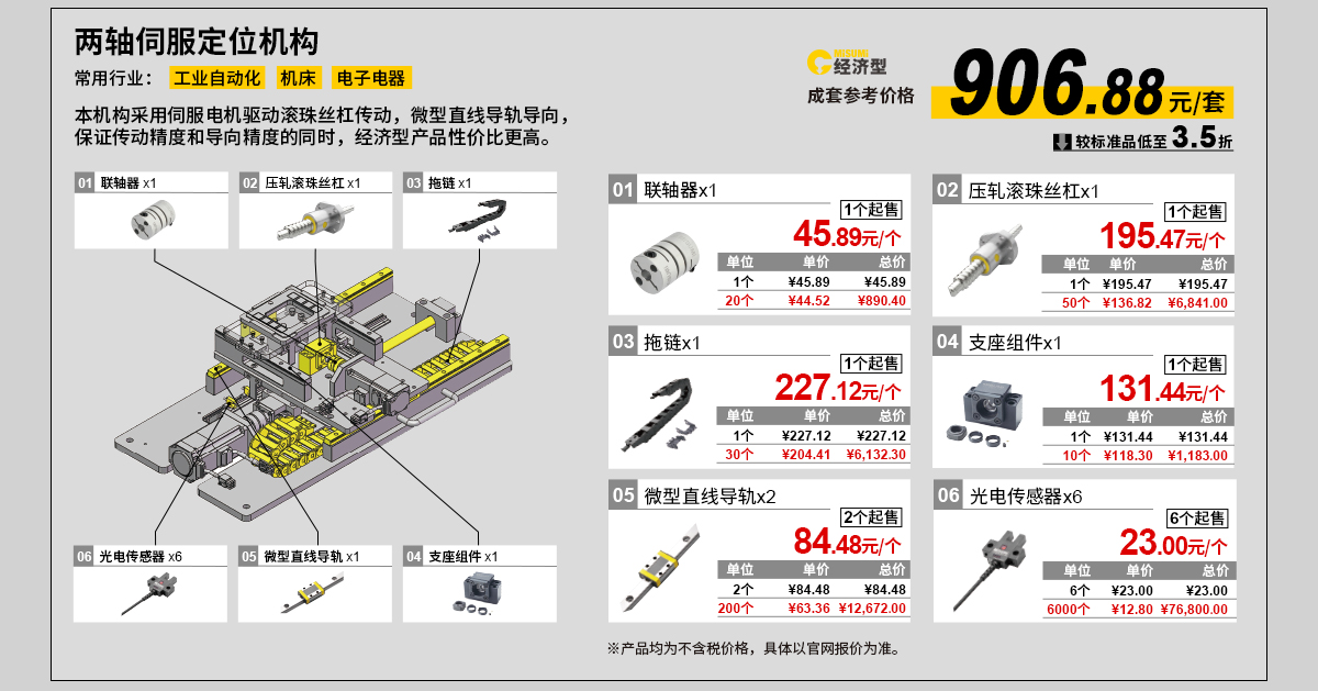 兩軸伺服定位機(jī)構(gòu)