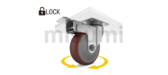腳輪 萬向帶剎型