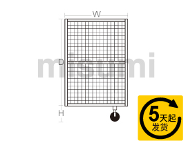 日字型標準尺寸 圍欄門組件 (4040標準銀色)