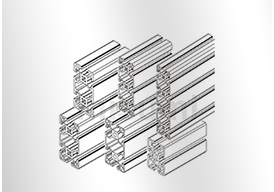 歐標(biāo)40型材 槽寬8mm 邊長4080輕型