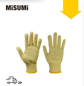 3級(jí)10針黃色芳綸防割手套