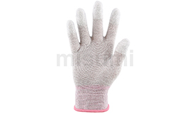 碳纖維PU涂指防靜電手套