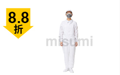 白色條紋防靜電翻領(lǐng)拉鏈分體服