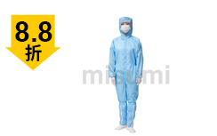 藍(lán)色條紋防靜電連帽連體服