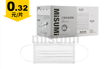 一次性白色平面口罩