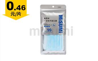 超舒適藍(lán)色平面口罩(5片裝)