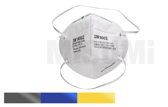 KN90 9002頭帶式折疊 防顆粒物口罩