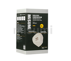 KN95折疊式顆粒物防護(hù)口罩(頭掛式)