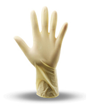 環(huán)保友好型一次性乳膠手套千級12寸