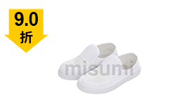 PVC防靜電白色帆布單孔網(wǎng)面鞋