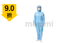 藍(lán)色條紋防靜電連帽連體服