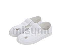 PVC防靜電白色帆布
							四孔鞋