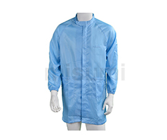 藍色條紋防靜電
									立領拉鏈大褂