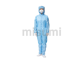 藍色條紋防靜電
									連帽連體服