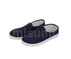 PVC防靜電藏青色帆布
							中巾鞋