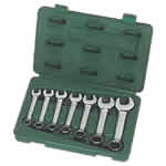 7件全拋光兩用短扳手組套