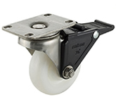 不銹鋼平底型活動腳輪2系列帶剎車