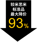 較米思米標(biāo)準(zhǔn)品最大降價93%