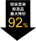 較米思米標(biāo)準(zhǔn)品最大降價92%