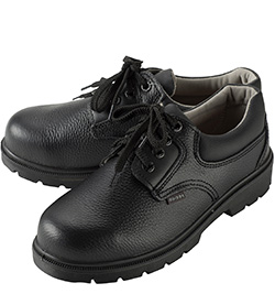 1377黑牛皮低幫安全鞋